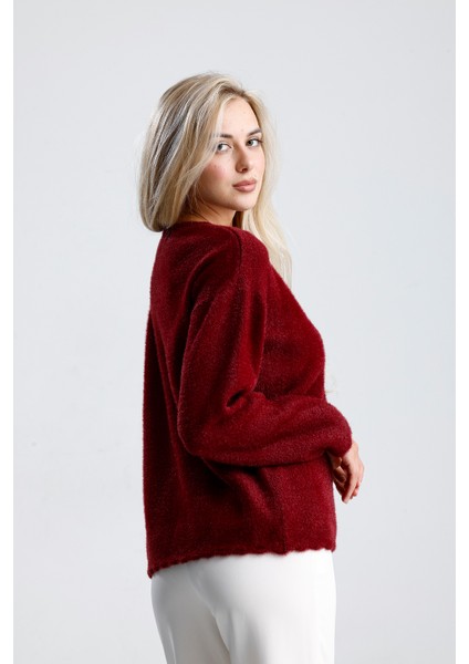 Önü Aksesuar Kapamalı Hırka,ceket