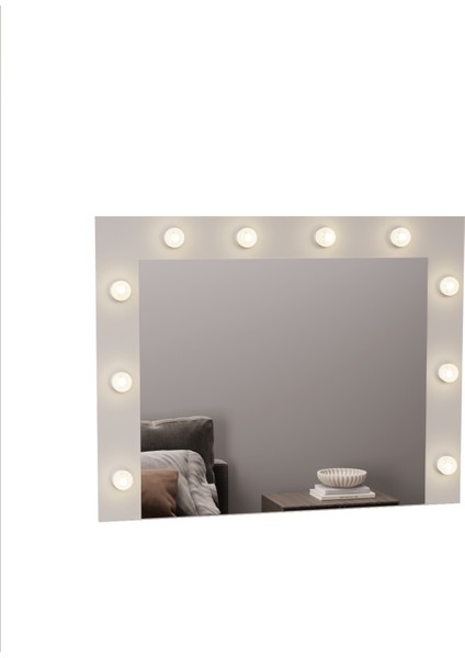 DF06101 Raflı Dekoratif Kulis Işıklı Duvar Aynası Makyaj Aynası fırsatları