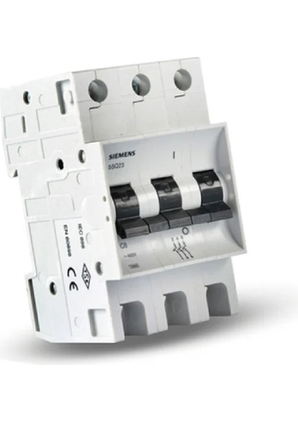 5SQ2370-2YA06 6A; 3 Fazlı; 55MM Otomat; Anahtarlı Otomatik Sigorta; 3ka; C Tipi