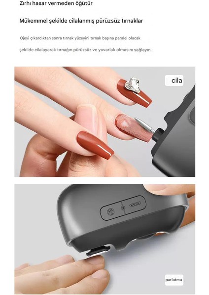 Şarjlı Akıllı Tırnak Makası Törpü Cihazı Manikür Makinesi Tırnak Bakım Cihazı fiyatları