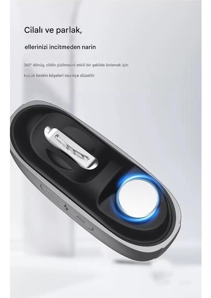 Şarjlı Akıllı Tırnak Makası Törpü Cihazı Manikür Makinesi Tırnak Bakım Cihazı