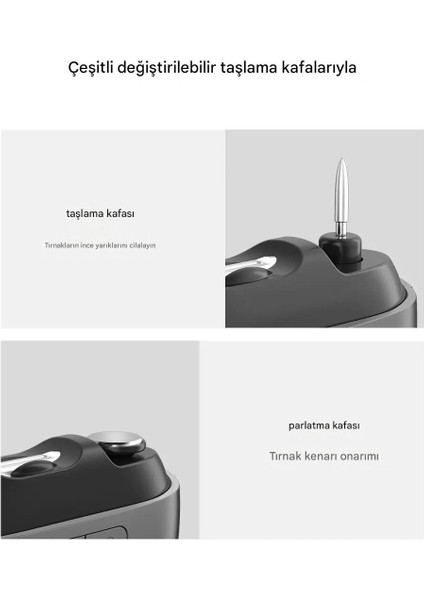 Şarjlı Akıllı Tırnak Makası Törpü Cihazı Manikür Makinesi Tırnak Bakım Cihazı