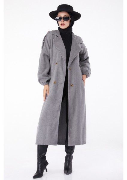 Kalpli Nakışlı Triko Kazak Gri - 27733-GRI fiyatları