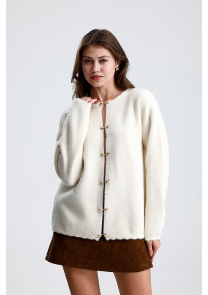 Önü Aksesuar Kapamalı Hırka,ceket modelleri