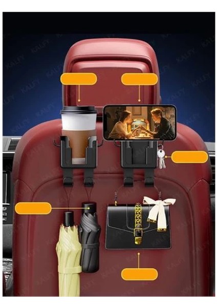 Modacar Araç Koltuk Arkası Organizer Bardak Telefon Tutucu indirimleri