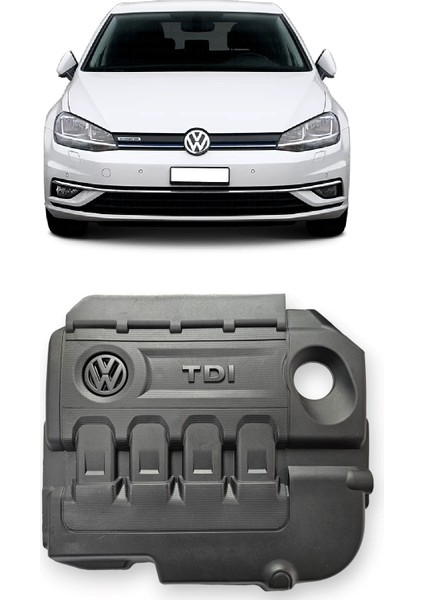 Volkswagen Golf 7 - 7.5 2013-2020 Uyumlu (Clha-Clhb) 1.6 Dizel Motor Üst Plastik Kapak 04L103925