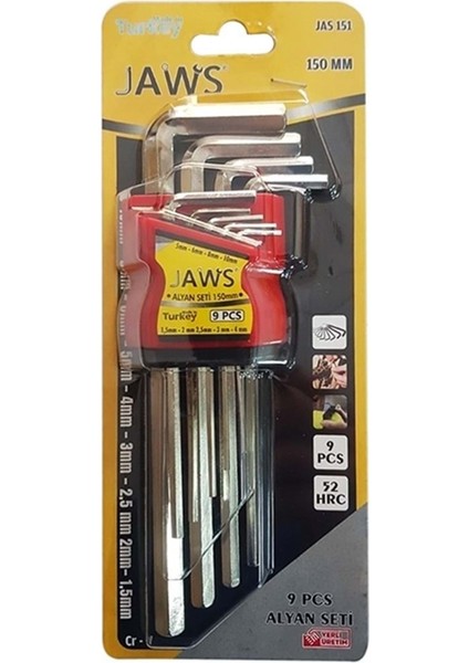 Jaws Alyan Seti 150MM 9'lu