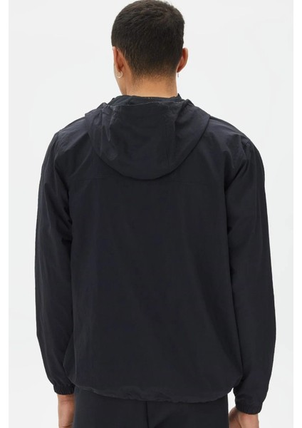 Club Woven Men's Full Zip Jacket Erkek Bol Kesim Dokuma Spor Ceket Siyah fiyatları