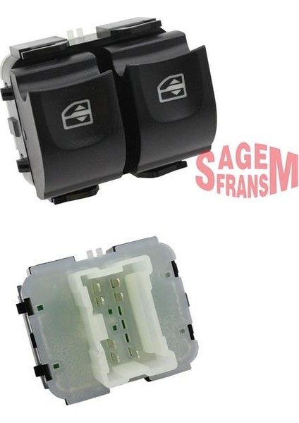 Cam Açma Düğmesi Ön Sol Çiftli Clıo Iv