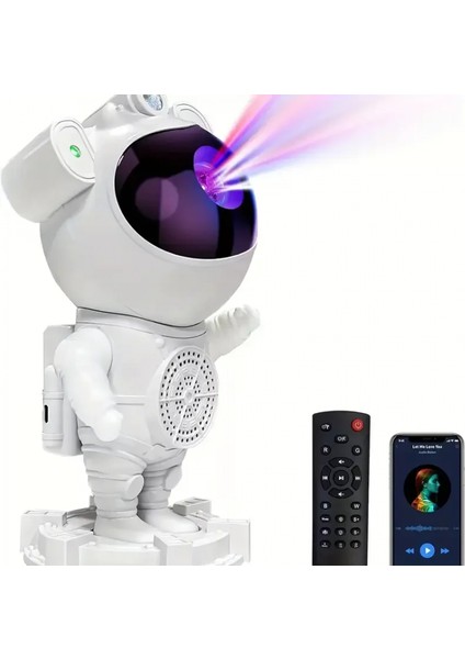 Akıllı Astronot Projeksiyon Gece Aydınlatma &amp;amp; Bluetooth Hoparlör (4887) indirimleri
