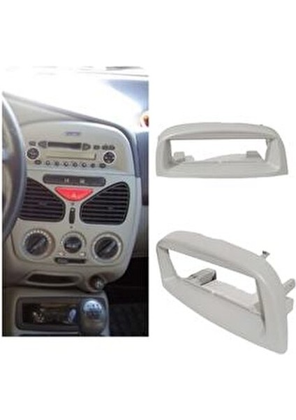 Teyp Çerçevesi Fiat Palio 2002-2006 Açık Gri Renk Orijinal Uyumlu modelleri