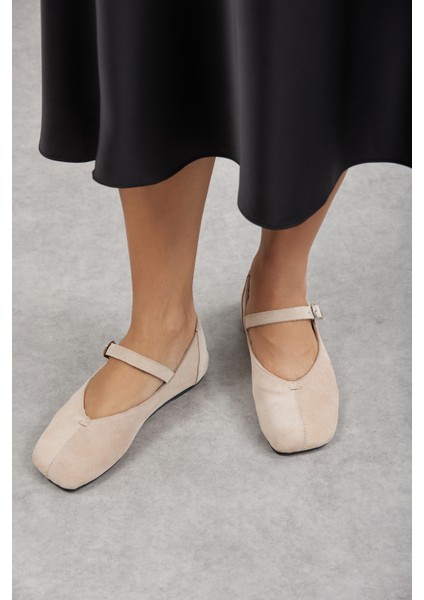 Kadın Tokalı Süet Babet Sora