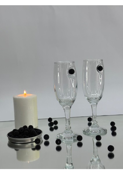 Siyah Böğürtlen Kokteyl Kadehi 2 Li -(kahve yanı su/kokteyl bardağı) 190 ml fırsatları