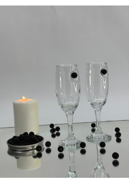 Siyah Böğürtlen Kokteyl Kadehi 2 Li -(kahve yanı su/kokteyl bardağı) 190 ml indirimleri