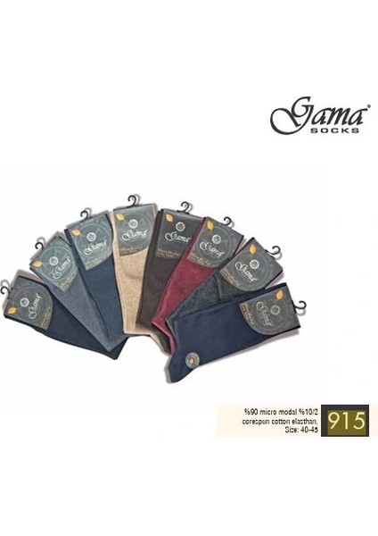 Gama 915 Erkek Mikro Modal Core Spun Pamuk Çorap