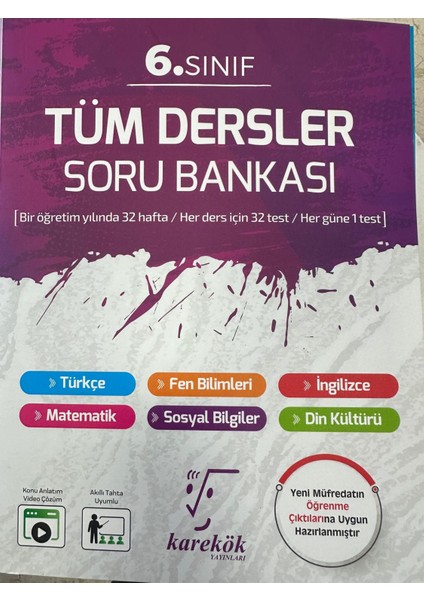 6. Sınıf Tüm Dersler Soru Bankası