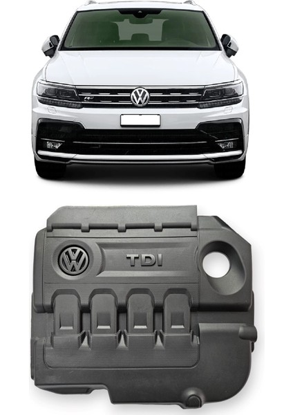 Volkswagen Tiguan 2016-2020 Uyumlu (Clha-Clhb) 1.6 Dizel Motor Üst Plastik Kapak 04L103925