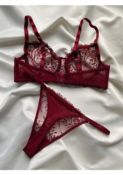 Bordo Işlemeli Brode Takım fırsatları