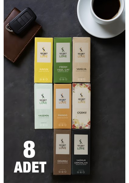 8 Li Dekoratif Araç Kokusu 8 ml fiyatları