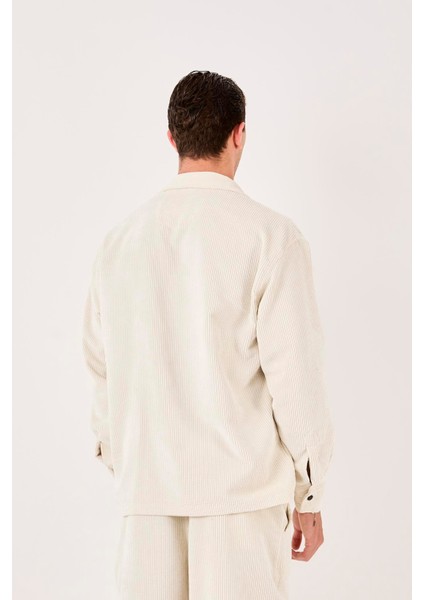 X-0002 Cep Detaylı Fitilli Kadife Gömlek indirimleri