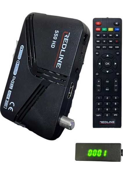 Full Hd Çift USB Mini Uydu Alıcısı, Siyah Renk fırsatları