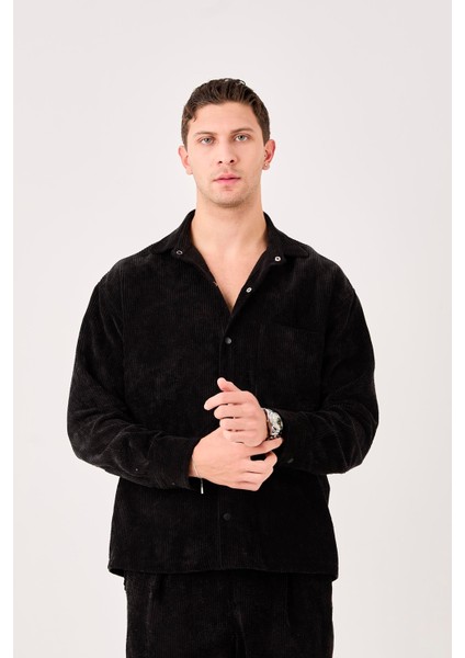 X-0002 Cep Detaylı Fitilli Kadife Gömlek fiyatları