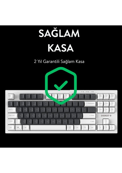 Kb-98 Sılent Tkl Gri Beyaz/mavi Rainbow Q Membrane Klavye