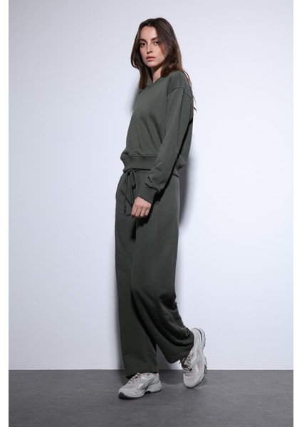 Haki Basic Kadın Sweatshirt fiyatları