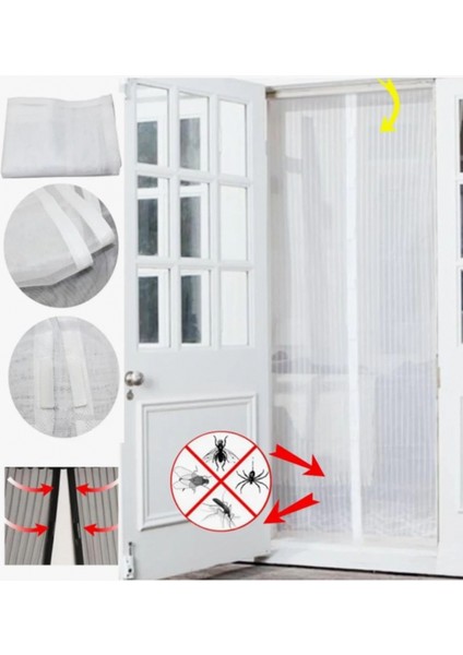 Mıknatıslı Kapı Sinekliği Tül Perde 105 x 210 cm (4887) fırsatları