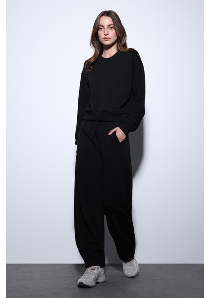 Siyah Basic Kadın Sweatshirt fırsatları