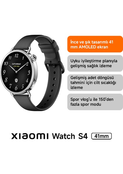 Watch S4 41MM White Leather Beyaz Akıllı Saat (Xiaomi Türkiye Garantili) fiyatları