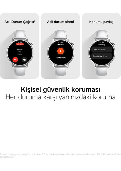 Watch S4 41MM White Leather Beyaz Akıllı Saat (Xiaomi Türkiye Garantili)