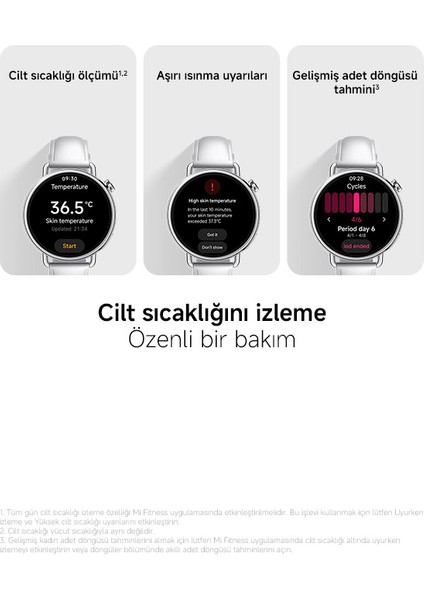 Watch S4 41MM White Leather Beyaz Akıllı Saat (Xiaomi Türkiye Garantili)