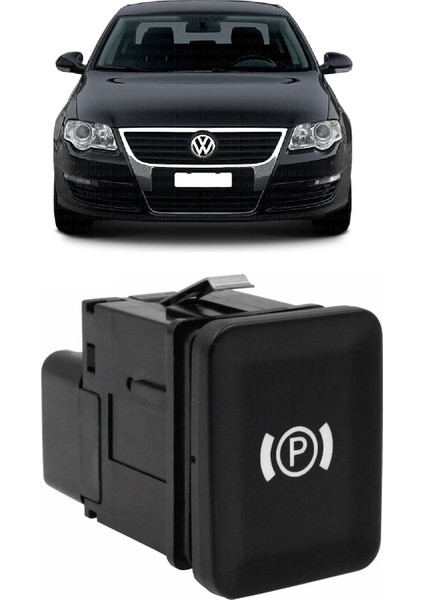 Vw Volkswagen Passat B6 2006-2011 Uyumlu Otomatik El Freni Park Düğmesi Butonu Tuşu 3C0927225