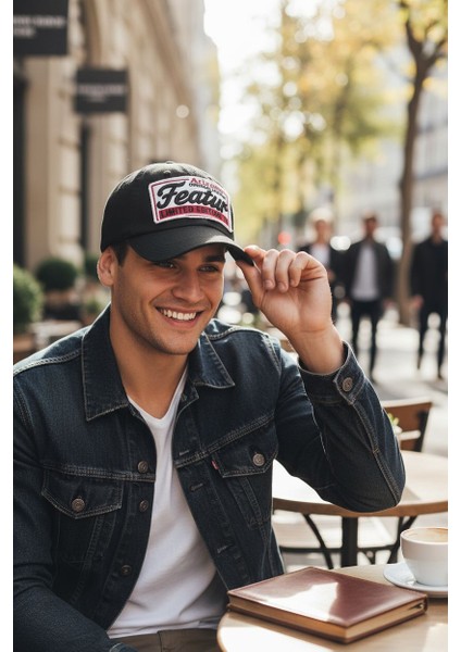 Featur Vintage Siyah Beyzbol Şapka fırsatları