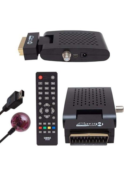 Mini Sd Uydu Alıcısı, Scart Girişli, Tkgs Özellikli, Çok Renkli, Kompakt ve Kullanışlı