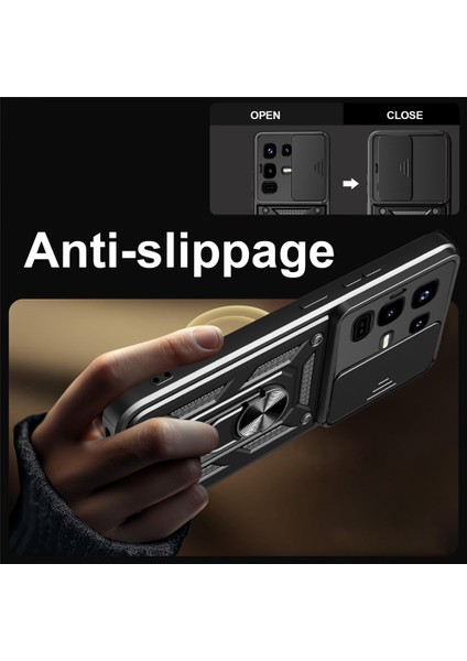 Tecno Infinix Note 50 4g Kılıf Kamera Sürgülü Yüzüklü Slide Tank Kapak modelleri