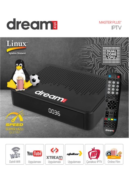 Yüksek Hızlı Ip Dahili Wifi Uydu Alıcısı, Siyah Renk modelleri