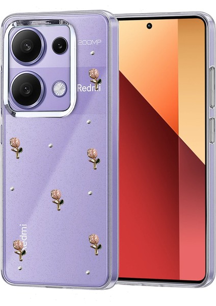 Fiyonk Desenli Xiaomi Redmi Note 13 Pro 4g Şeffaf Kılıf - Desen 6