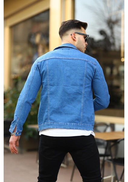 Erkek Slim Fit Denim Kot Ceket Pamuklu Cepli Günlük Stil Regular Fit modelleri