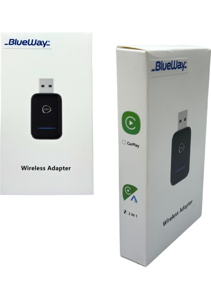 Mini Boy 2in1 Kablosuz Carplay - Android Auto Araç Multimedya Dönüştürücü USB - Type-C Uyumlu fiyatları