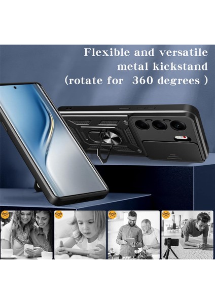 Tecno Camon 40 Kılıf Kamera Sürgülü Yüzüklü Slide Tank Kapak fiyatları