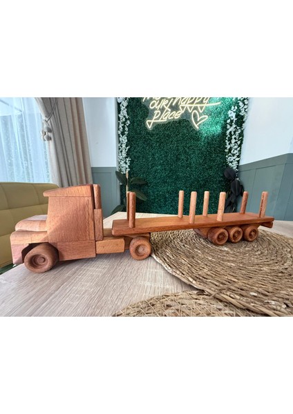Oyuncak Ahşap Tomruk Taşıyıcı Tır modelleri
