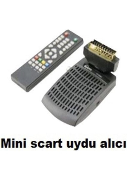Mini Scart Uydu Alıcı Siyah, Yüksek Kalite ve Uygun Fiyatlı Seçenek