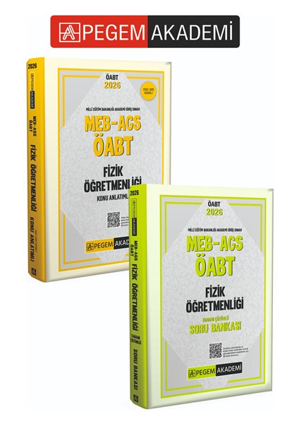 Pegem Kademi 2026 Meb Ags Öabt Fizik Öğretmenliği Konu Anlatımlı
