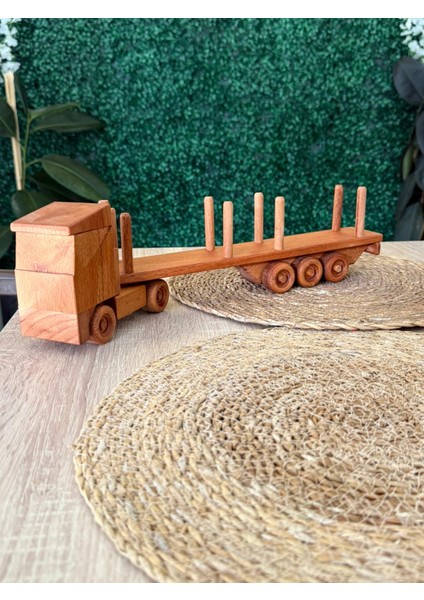 Oyuncak Ahşap Tomruk Taşıyıcı Tır fırsatları