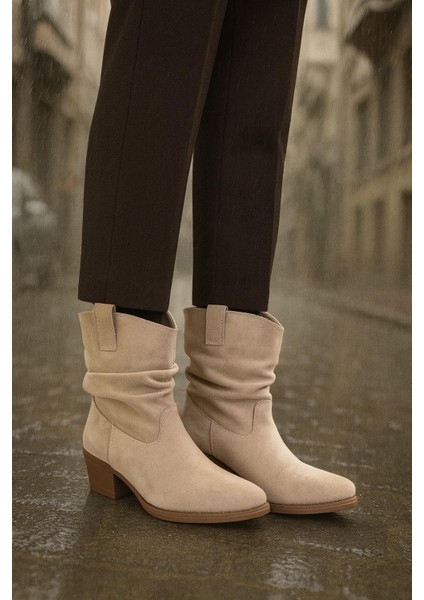Kalın Topuklu Cilt/süet Kadın Bot & Bootie modelleri