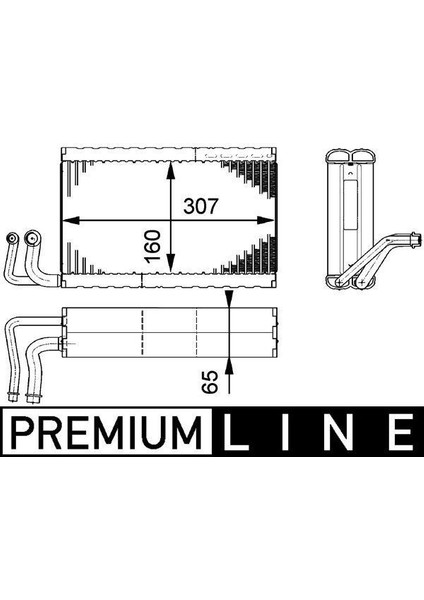 AE68000P - Evaporator Premıum Lıne Bmw E60 E64 E63
