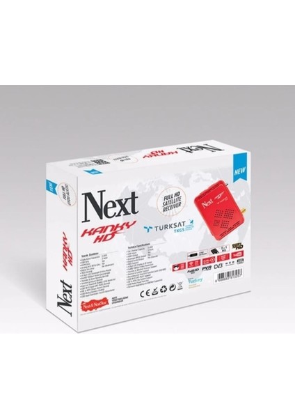 Full Hd Uydu ve Wifi Alıcısı Seti – Yeni Model, Kırmızı Renk fırsatları