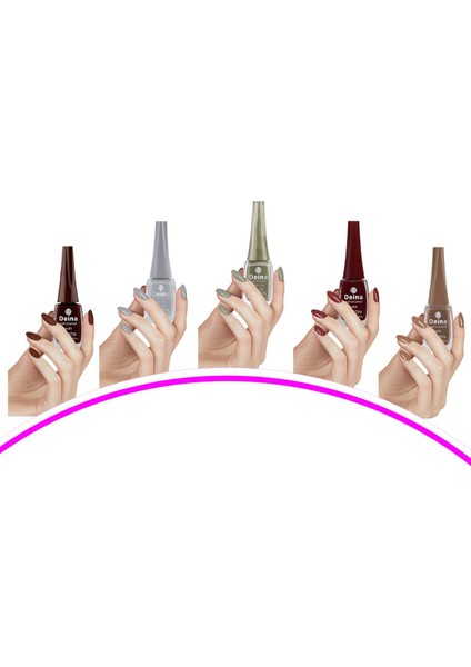 5 Adet Keratinli Besleyici Oje 14 ml SET12